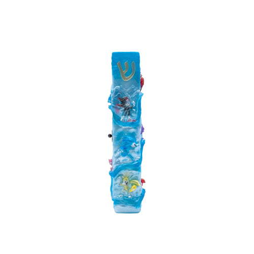 Hedgehog Game Mezuzah Cover – Handmade Resin Judaica Case, Unique Themed Artisan Mezuzah Holder - Perfect Bar Mitzvah Gift