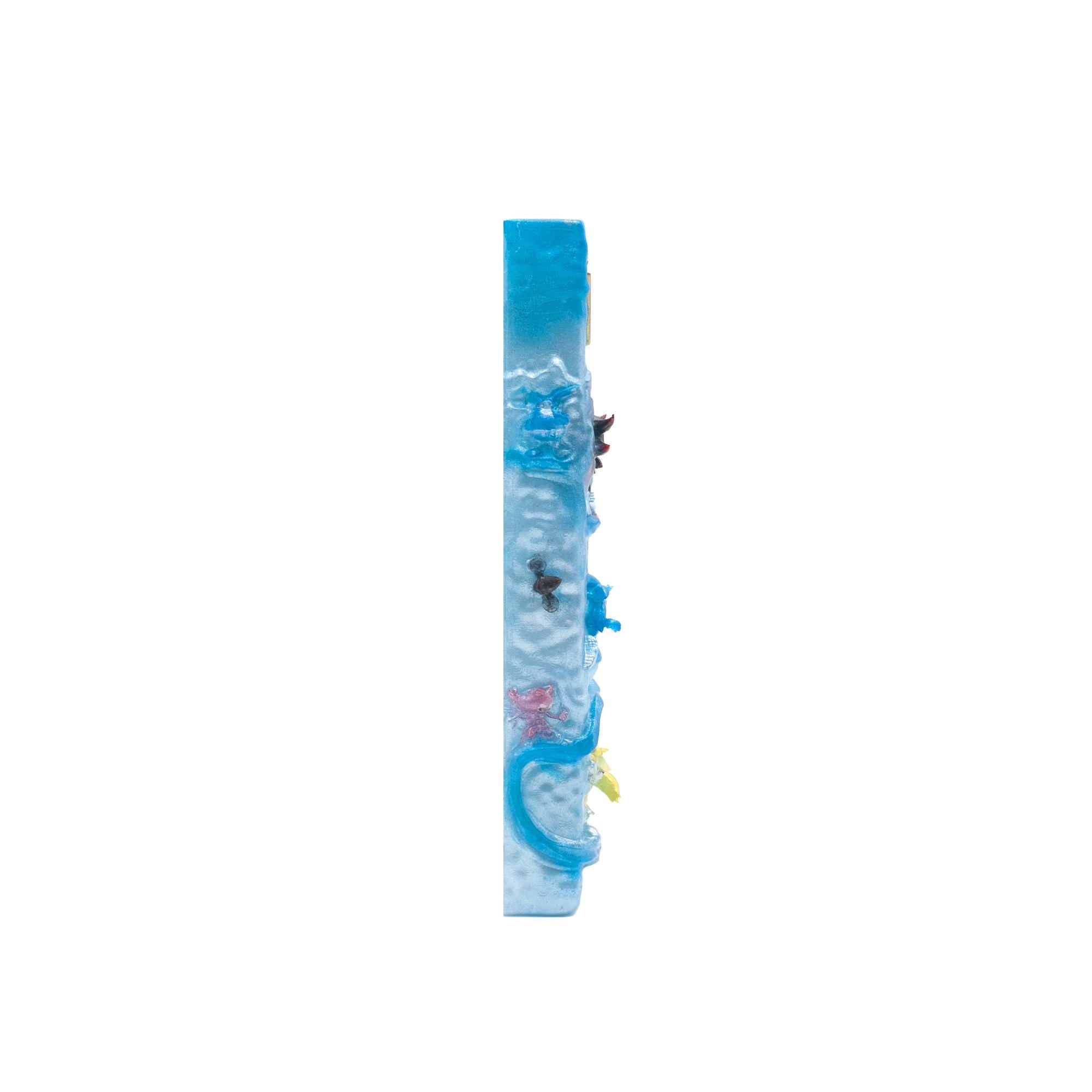 Hedgehog Game Mezuzah Cover – Handmade Resin Judaica Case, Unique Themed Artisan Mezuzah Holder - Perfect Bar Mitzvah Gift