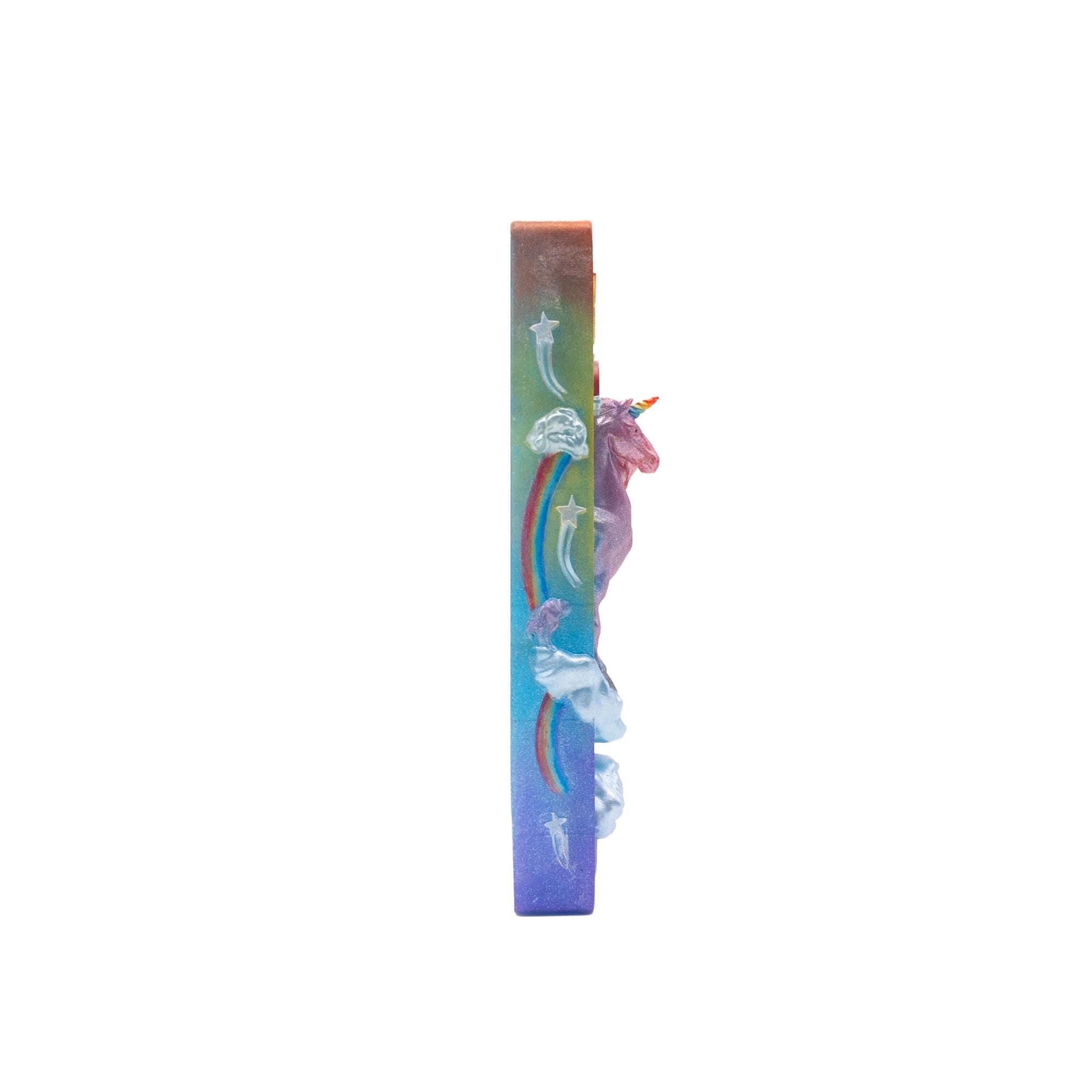 Unicorn Mezuzah Cover for a Girl's Room – Handmade Resin Judaica Case, Unique Themed Artisan Mezuzah Holder Bat Mitzvah Gift
