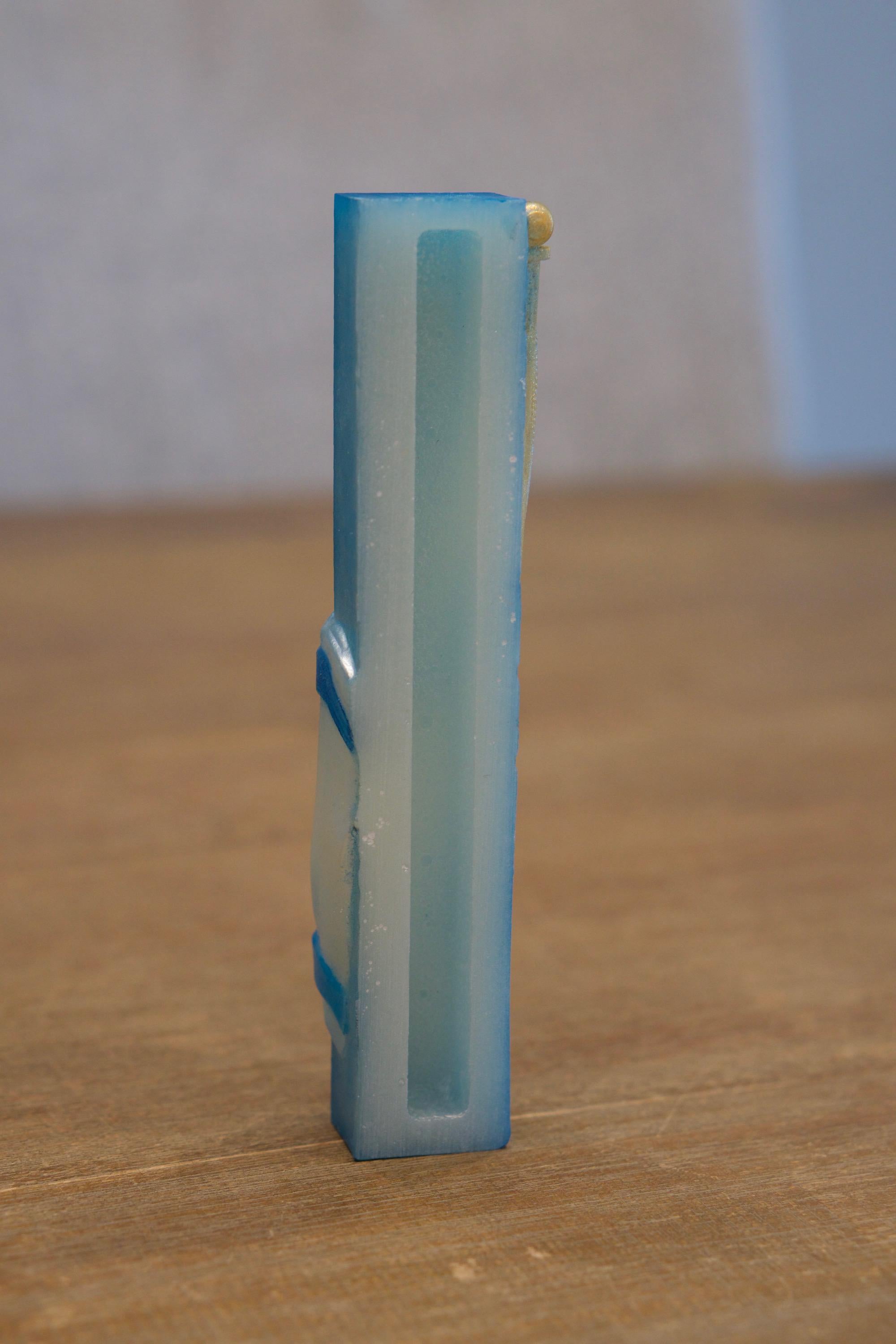 Israeli Solidarity Mezuzah Cover - Bring Our Hostages Home - Handmade Resin Judaica Case, Unique Artisan Mezuzah Holder