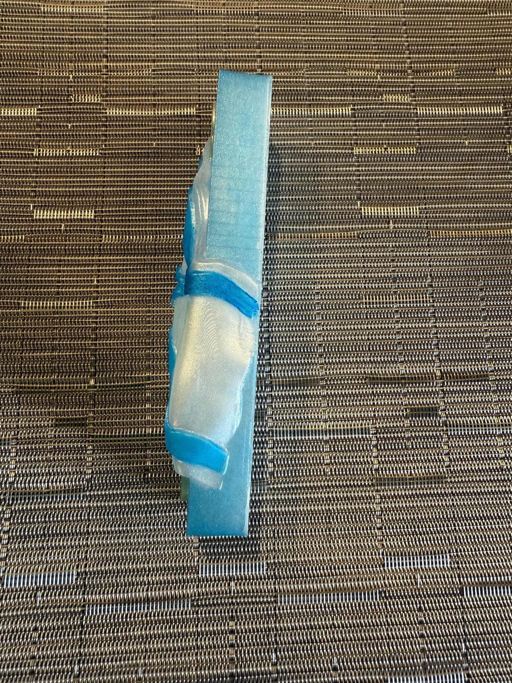 Israeli Solidarity Mezuzah Cover - Bring Our Hostages Home - Handmade Resin Judaica Case, Unique Artisan Mezuzah Holder