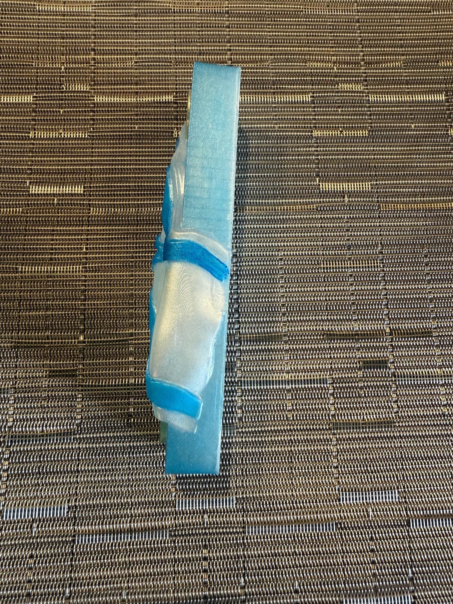 Israeli Solidarity Mezuzah Cover - Bring Our Hostages Home - Handmade Resin Judaica Case, Unique Artisan Mezuzah Holder