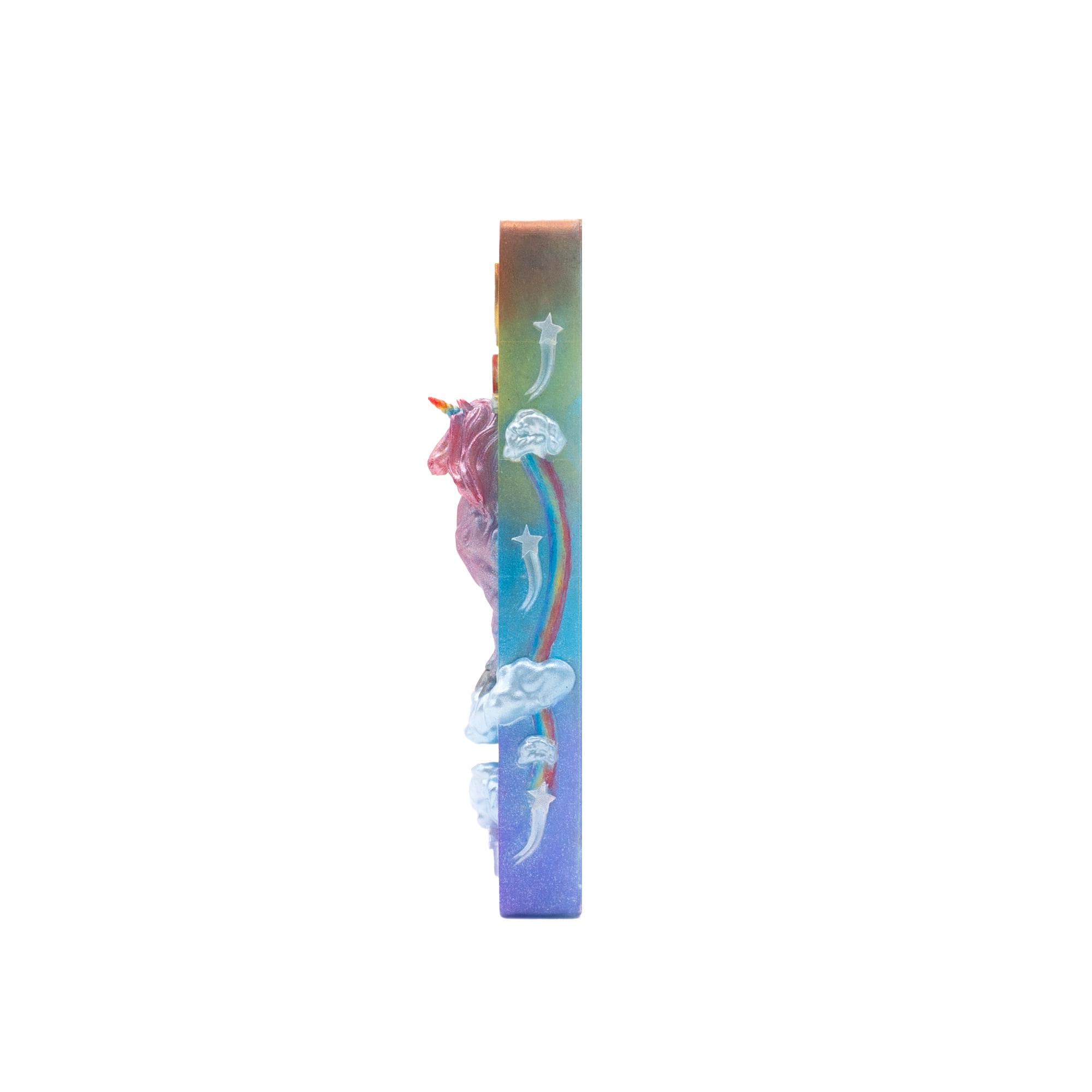 Unicorn Mezuzah Cover for a Girl's Room – Handmade Resin Judaica Case, Unique Themed Artisan Mezuzah Holder Bat Mitzvah Gift