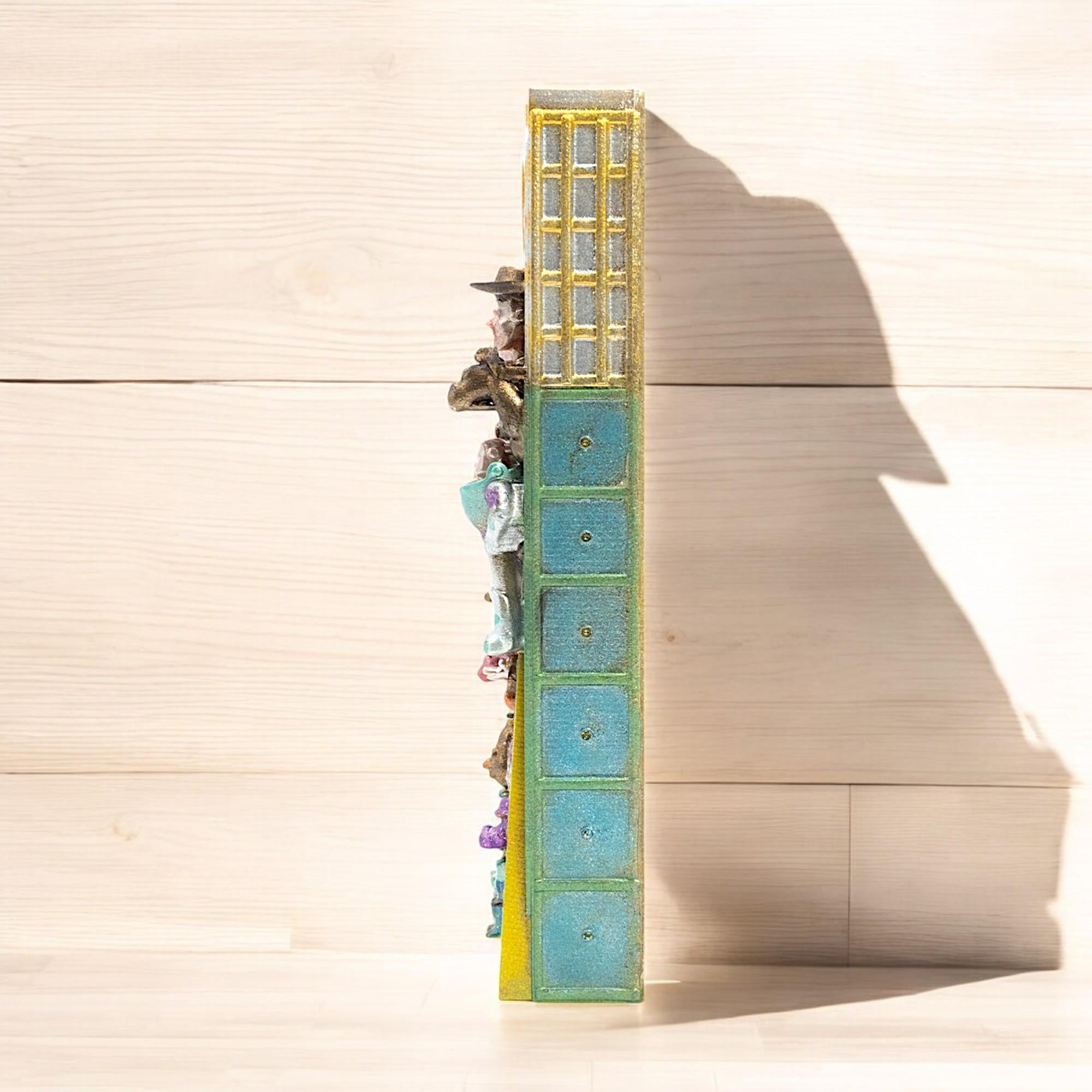Toy Movie Inspired Mezuzah Cover – Handmade Resin Judaica Case, Unique Themed Artisan Mezuzah Holder
