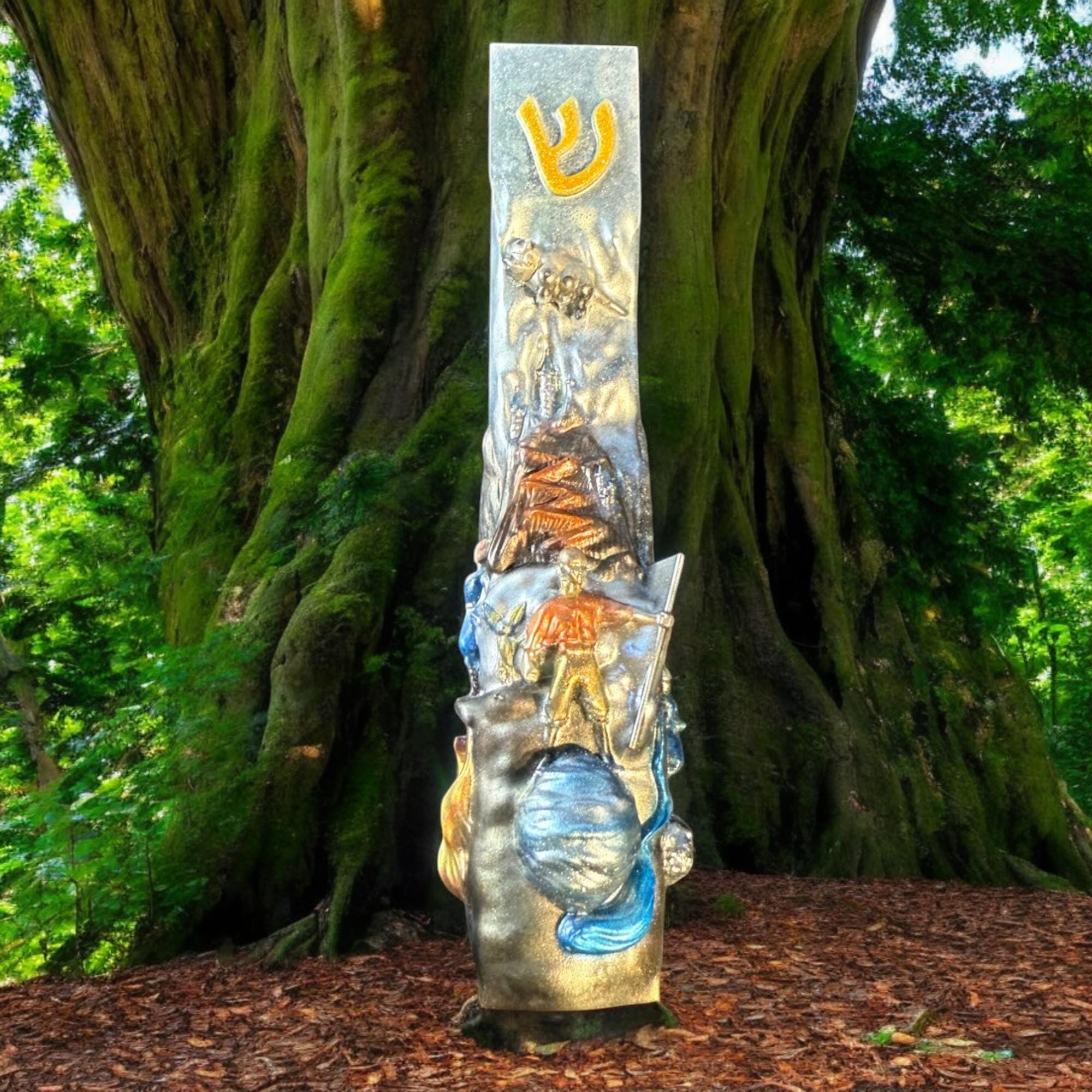 The Last Airbender - Avatar Mezuzah Cover – Handmade Resin Judaica Case, Unique Themed Artisan Mezuzah Holder