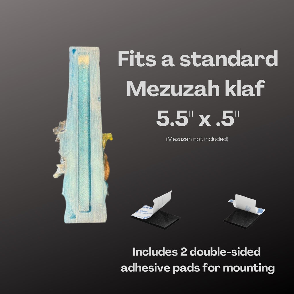 Noah's Ark Mezuzah Cover – Handmade Resin Judaica Case, Unique Ark-Themed Artisan Mezuzah Holder Perfect for Children's Rooms - Bris Gift