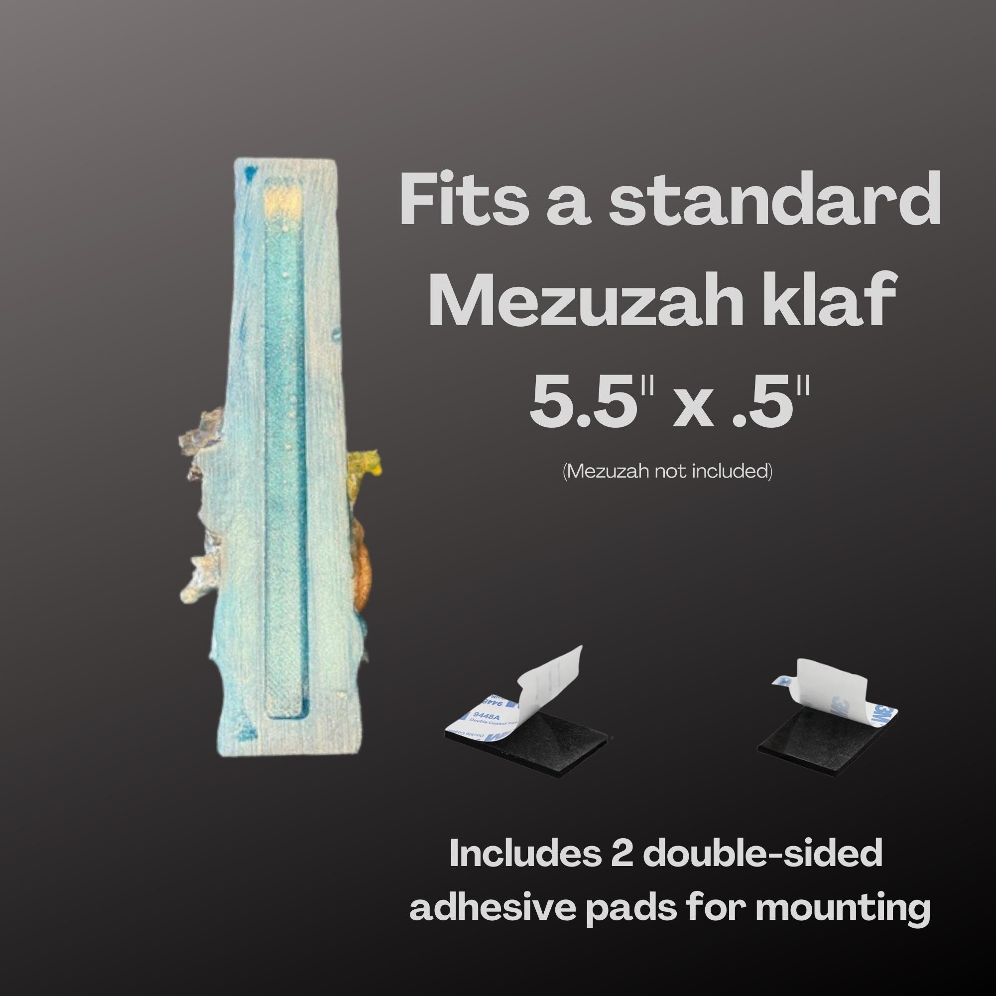 Noah's Ark Mezuzah Cover – Handmade Resin Judaica Case, Unique Ark-Themed Artisan Mezuzah Holder Perfect for Children's Rooms - Bris Gift