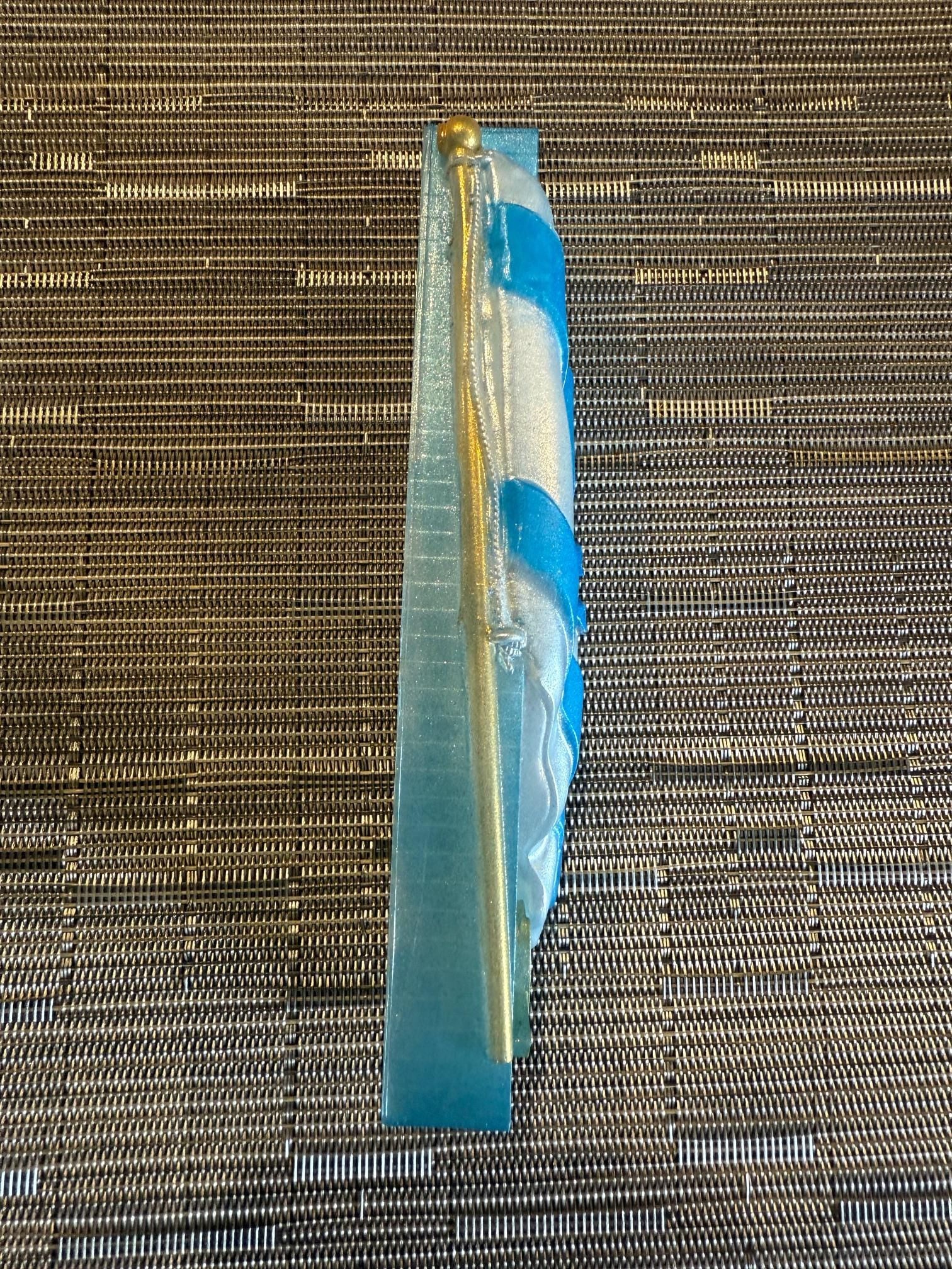 Israeli Solidarity Mezuzah Cover - Bring Our Hostages Home - Handmade Resin Judaica Case, Unique Artisan Mezuzah Holder