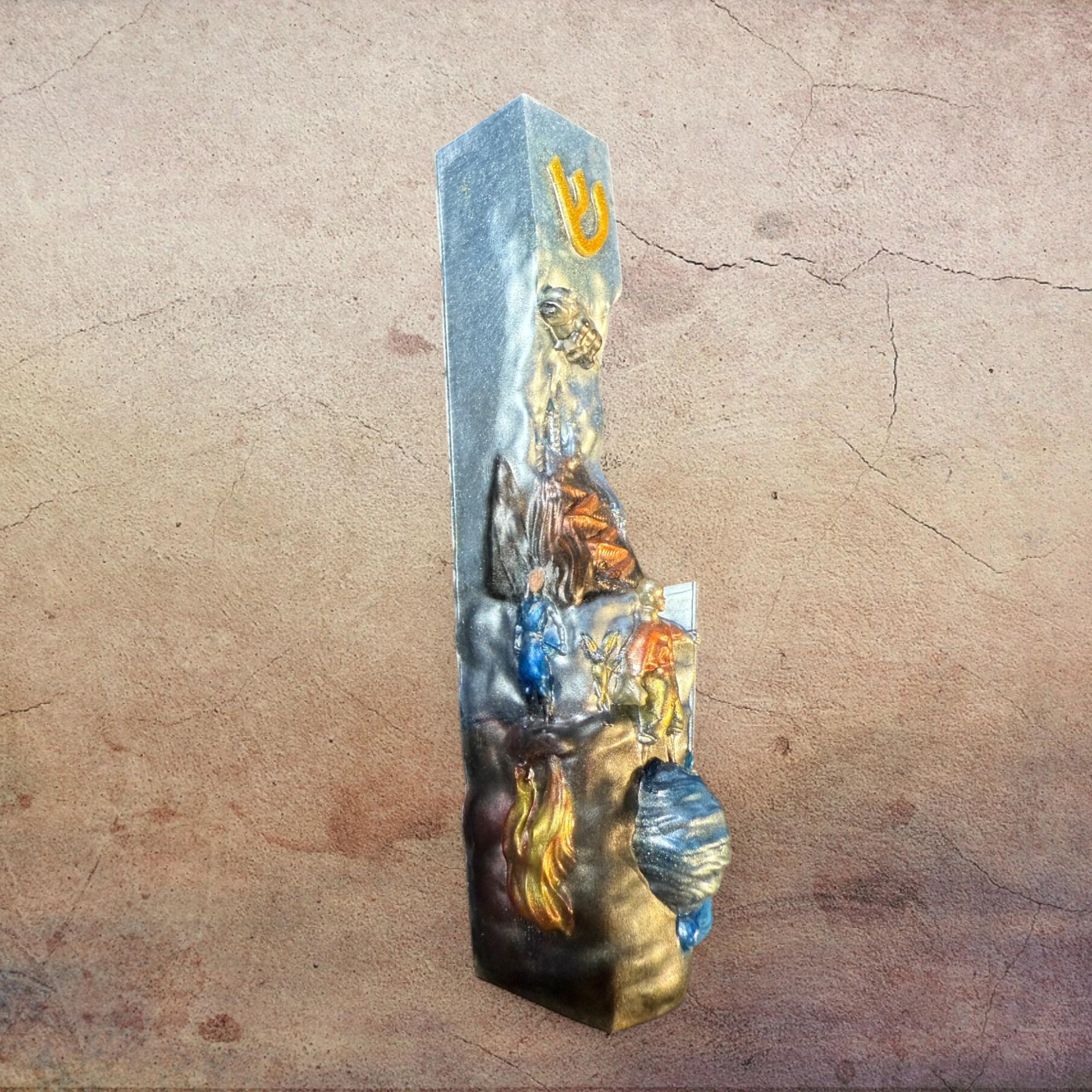 The Last Airbender - Avatar Mezuzah Cover – Handmade Resin Judaica Case, Unique Themed Artisan Mezuzah Holder